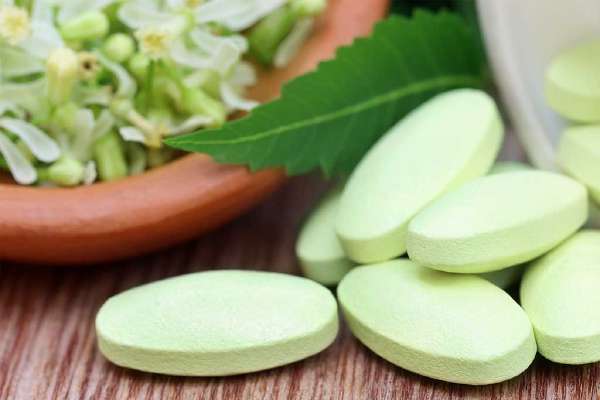 Medicinal pills made of neem. In the countries of Asia and Africa, people still have a very valuable collection of knowledge about trees and plants and their medicinal qualities.