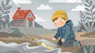 Illustration for Message in the bottle