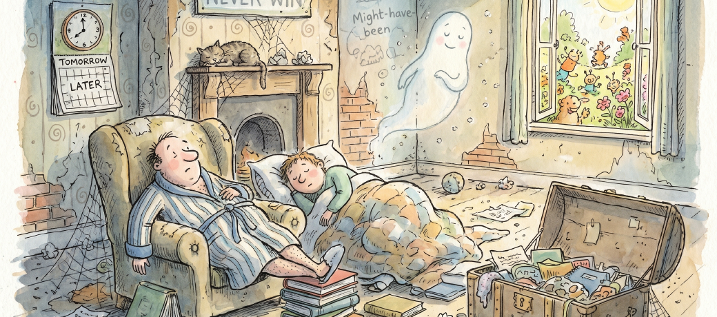 Illustration for Mr Meant-to