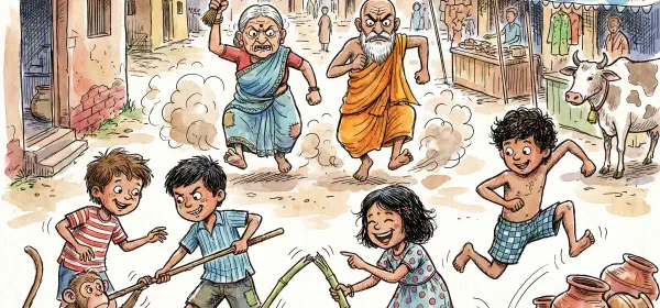 Illustration for नट खट हम हां नटखट हम