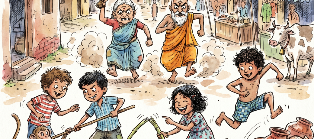 Illustration for नट खट हम हां नटखट हम