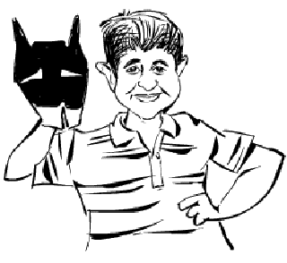 Origamist Whizkid Sivaram [Illustrated by Shiju George]