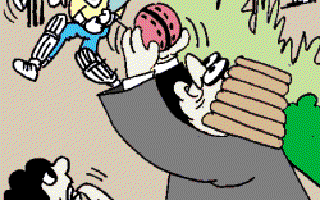 Street Cricket in Calcutta: Out, Caught!