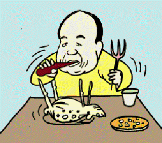 Injured Deer Lands on Dinner Plate [Illustration by Sudheer Nath]