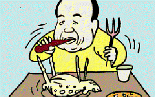 Injured Deer Lands on Dinner Plate