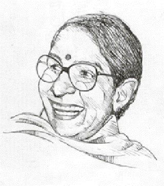 Aruna Roy – Voice of the People [Illustration by Shiju George]