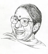 Aruna Roy – Voice of the People [Illustration by Shiju George]