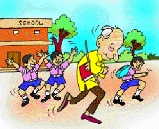 Truant Teachers [Illustration by Shiju George]