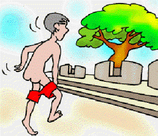 Answering Nature's Call in Peace [Illustration by Shiju George]