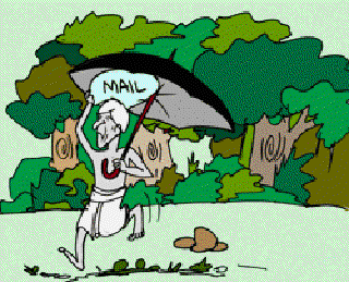 The Mail Carrier [Illustration by Sudheer Nath]