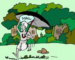 The Mail Carrier [Illustration by Sudheer Nath]