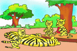 The Tiger Cubs who Lost their Parents [Illustration by Shiju George]
