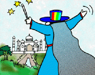 Man Who Could Make The Taj Disappear [Illustration by Sudheer Nath]