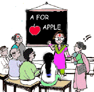 This Time Teachers are the Students [Illustration by Kusum Chamoli]