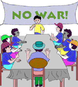 Talking Through their Hats for Peace [Illustration by Anup Singh]