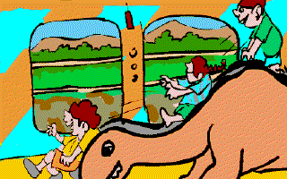 A Children's park in the Train