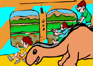A Children's park in the Train [Illustration by Sudheer Nath]