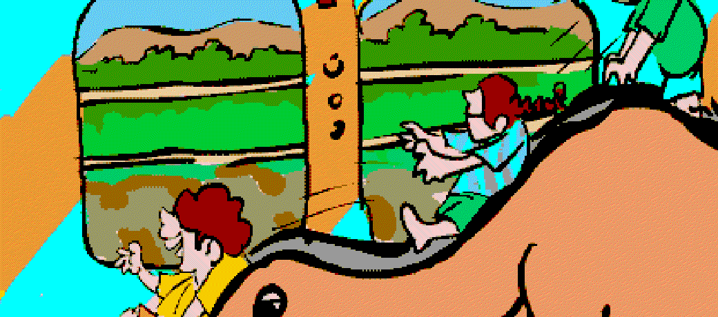Illustration for A Children's park in the Train