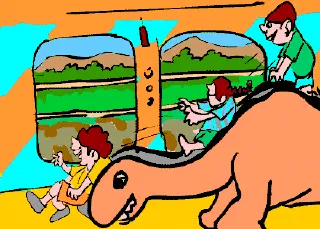 A Children's park in the Train [Illustration by Sudheer Nath]
