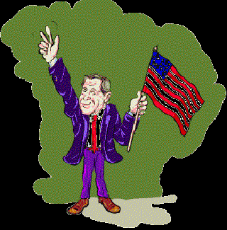 Bush Takes the Cake [Illustration by Shinod A.P.]