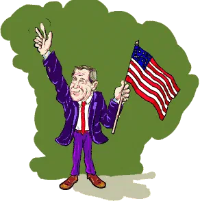 Bush Takes the Cake [Illustration by Shinod A.P.]