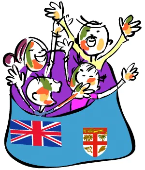 Holi in Fiji [Illustration by Shinod AP]