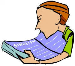 No Singlish, we're Singaporeans [Illustration by Shinod AP]