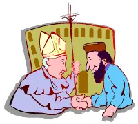 First Pope To Set Foot in Mosque [Illustration by Shinod AP]