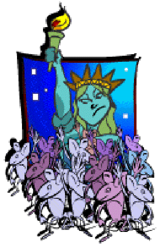 Rats Race through US Cities [Illustration by Shinod A P]