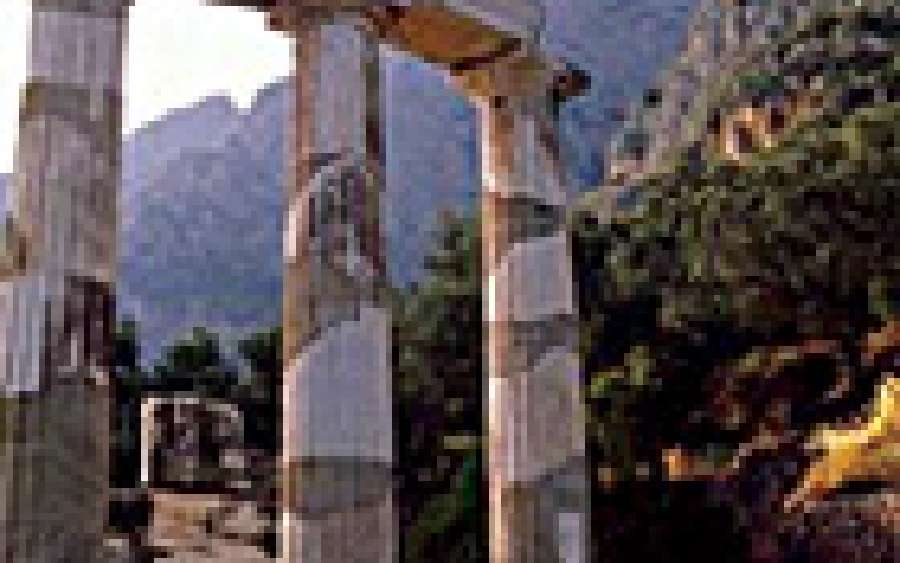 Gaseous twist to the Delphic legend