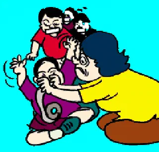 Chattering Kids and Teacher's Tape [Illustration by Sudheer Nath]