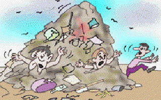 Buried under a Garbage Mountain