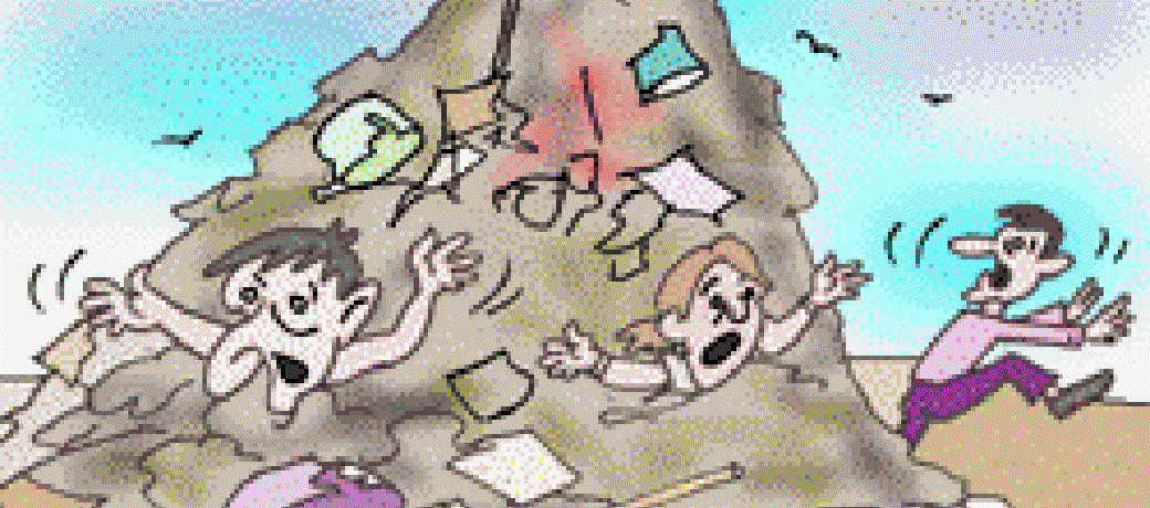 Buried under a Garbage Mountain