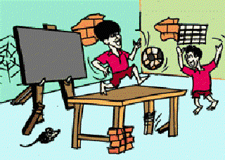 Schools of Failed Teachers and Students [Illustration by Sudheer Nath]