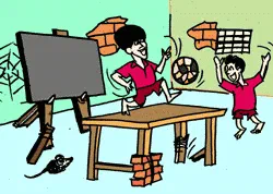 Schools of Failed Teachers and Students [Illustration by Sudheer Nath]
