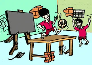 Schools of Failed Teachers and Students [Illustration by Sudheer Nath]