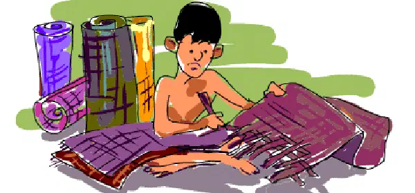 Illustration for Former Child Worker Visits Clinton