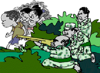 The Eyes of a Child Soldier [Illustration by Sudheer Nath]