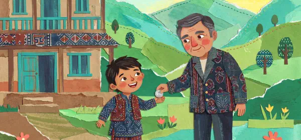 Illustration for ओमू ने खुशियां खरीदीं