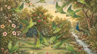 Illustration for Parrots in My Garden