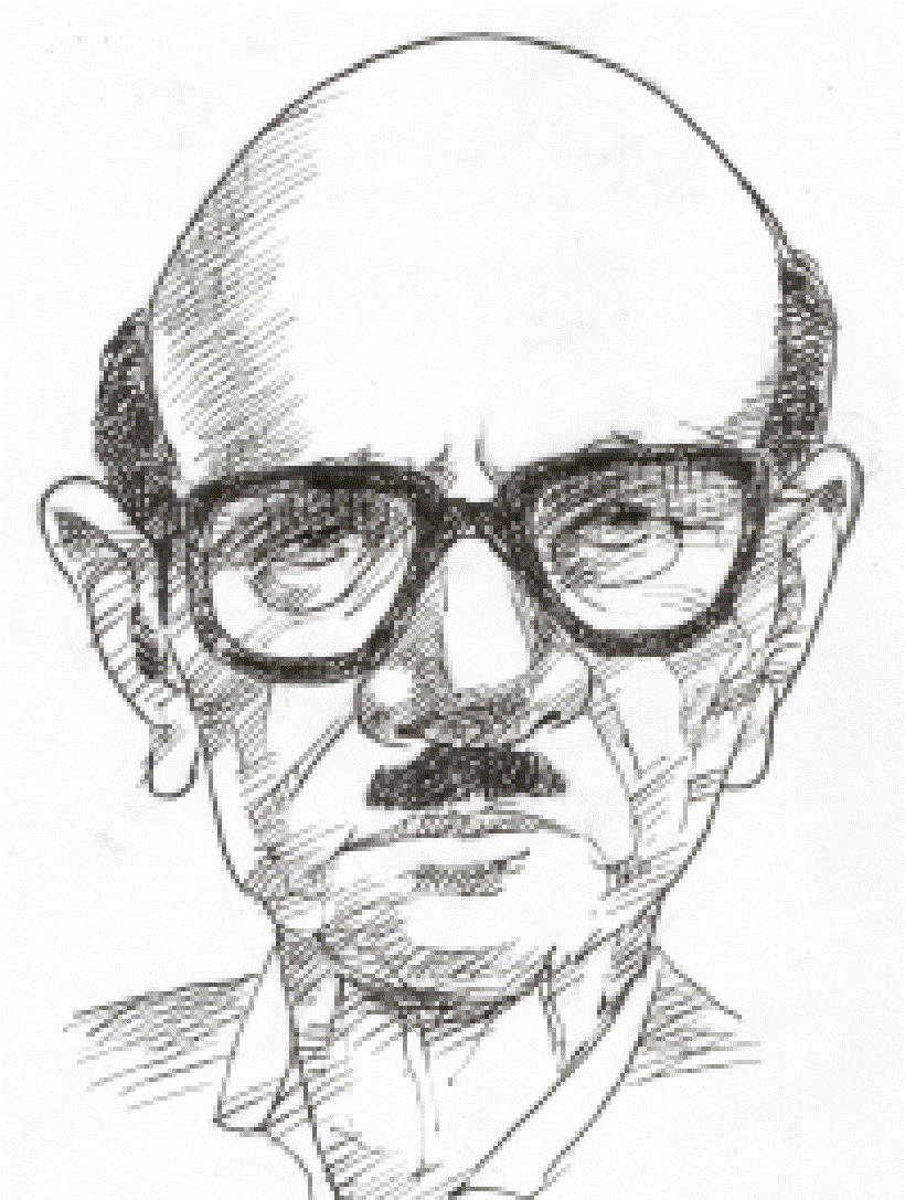 Vaikom Mohammed Basheer [Illustration by Sudheer Nath]