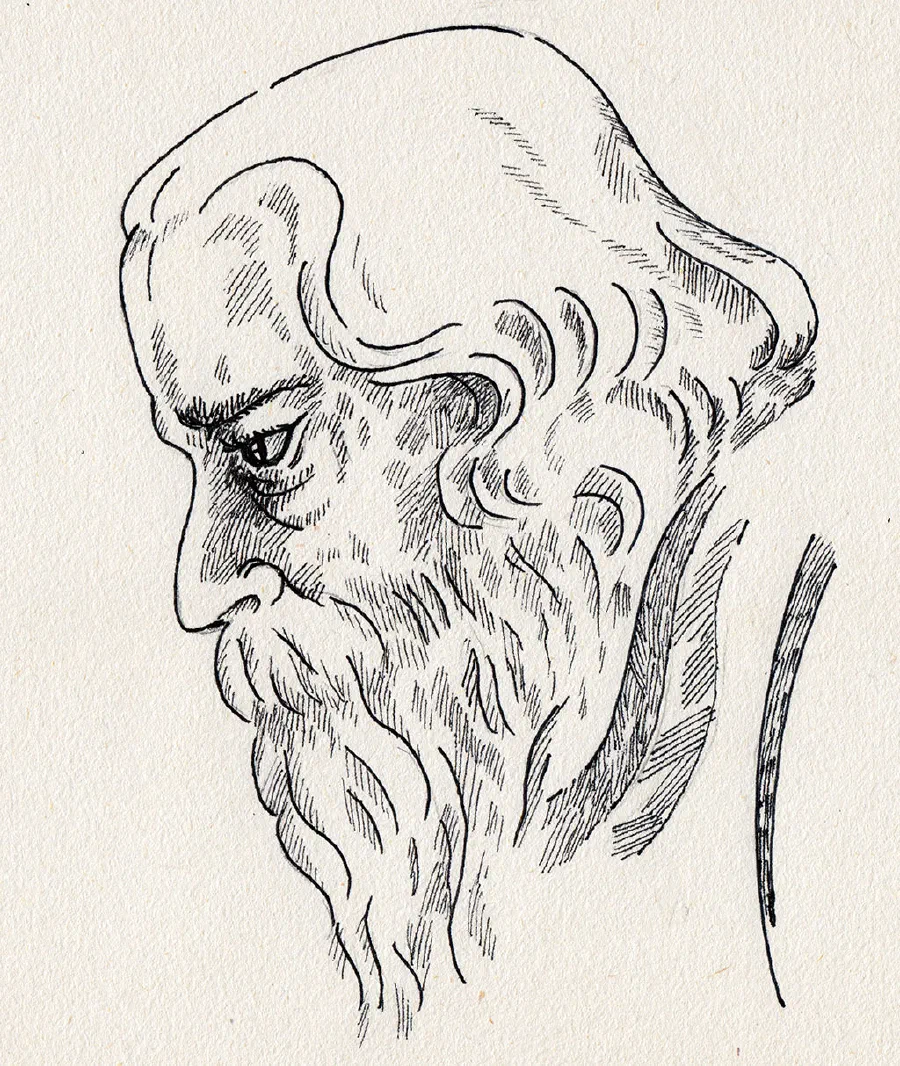 Portrait of Rabindranath Tagore