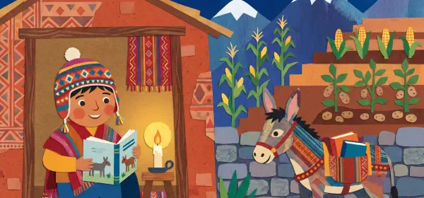 Illustration for Peru's Barefoot Librarians
