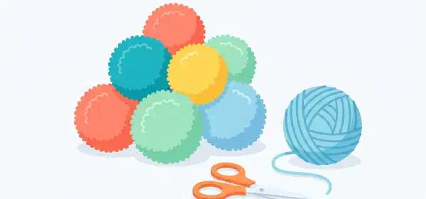 Illustration for Pom Pom Balls