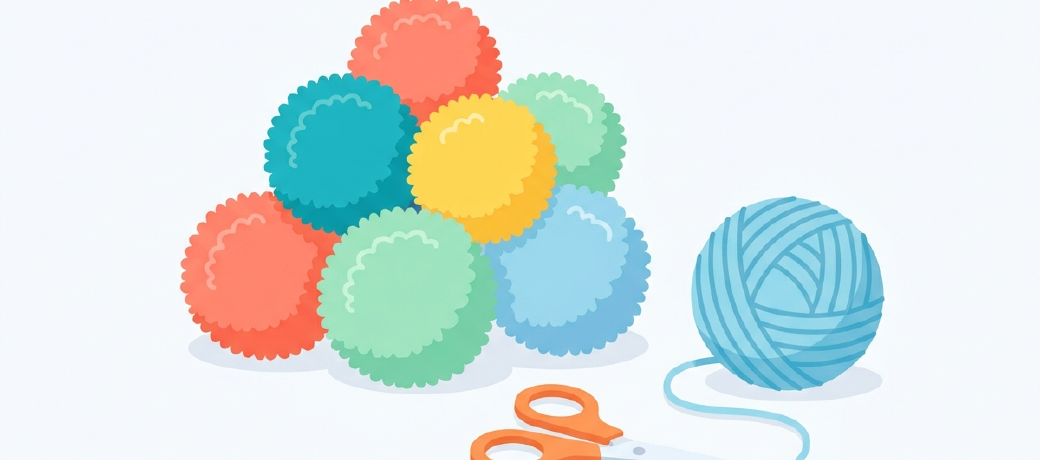 Illustration for Pom Pom Balls