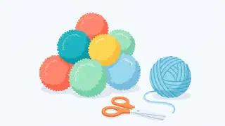 Illustration for Pom Pom Balls