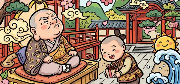 Illustration for Qui Jun and the Arrogant Monk