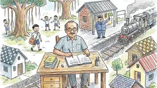 Illustration for R.K. Narayan