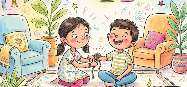 Illustration for Raksha Bandhan