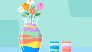 Illustration for Sand Flower Vase